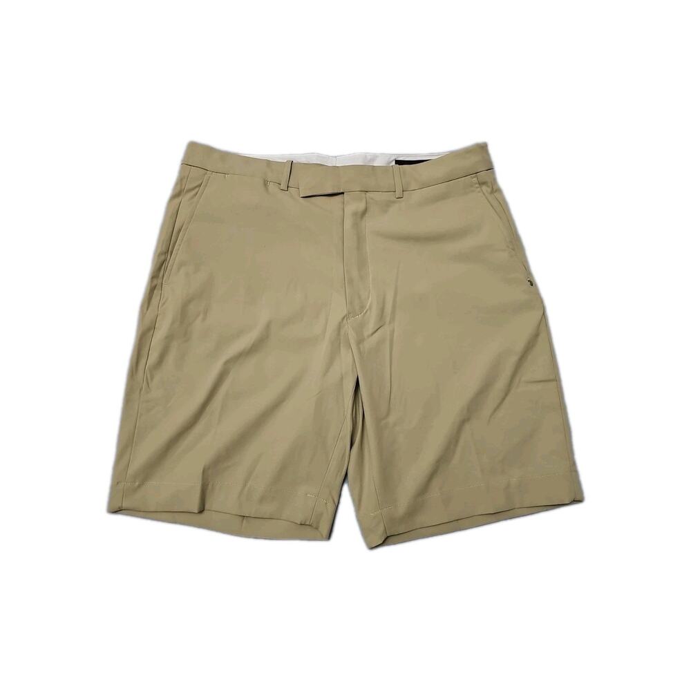 RLX Ralph Lauren Stretch Golf Shorts Classic Fit Khaki Size 34 Beige Pockets